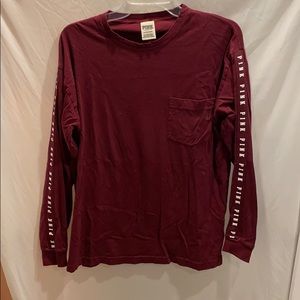 PINK VS LONG SLEEVE TEE